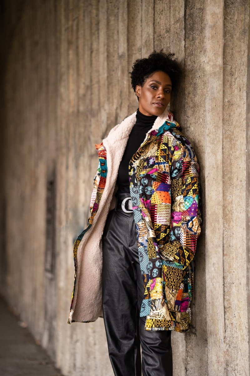 African Parka in Patchwork - African Coat - Continent Clothing 