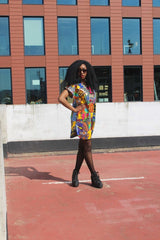 African Patchwork Dress - Festival Dress - Continent Clothing 