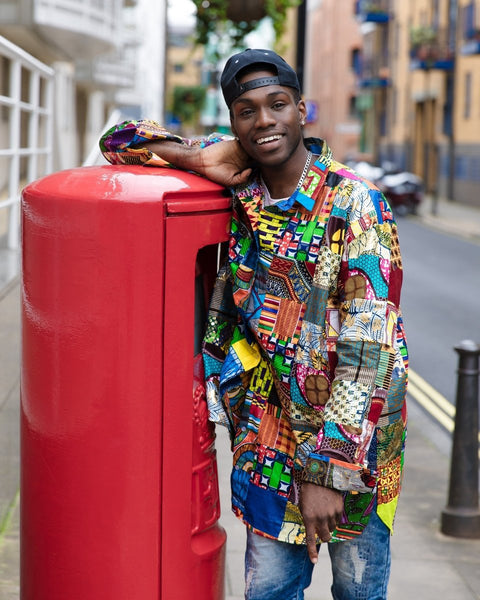 African Patchwork Shirt - Colour Crazy Festival Shirt– The Continent ...
