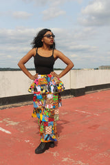 African Patchwork Skirt, Rah Rah - Festival Skirt - Continent Clothing 