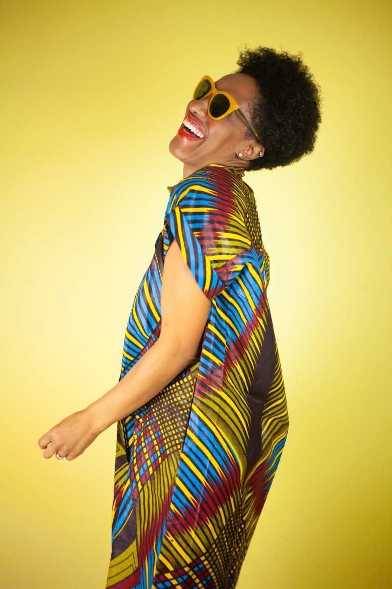 African Print Dress In Wow Print - The Continent Clothing
