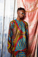 African Print Shirt In Wow Print - The Continent Clothing
