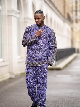 Camisa africana en rojo Sumakaka - ropa africana