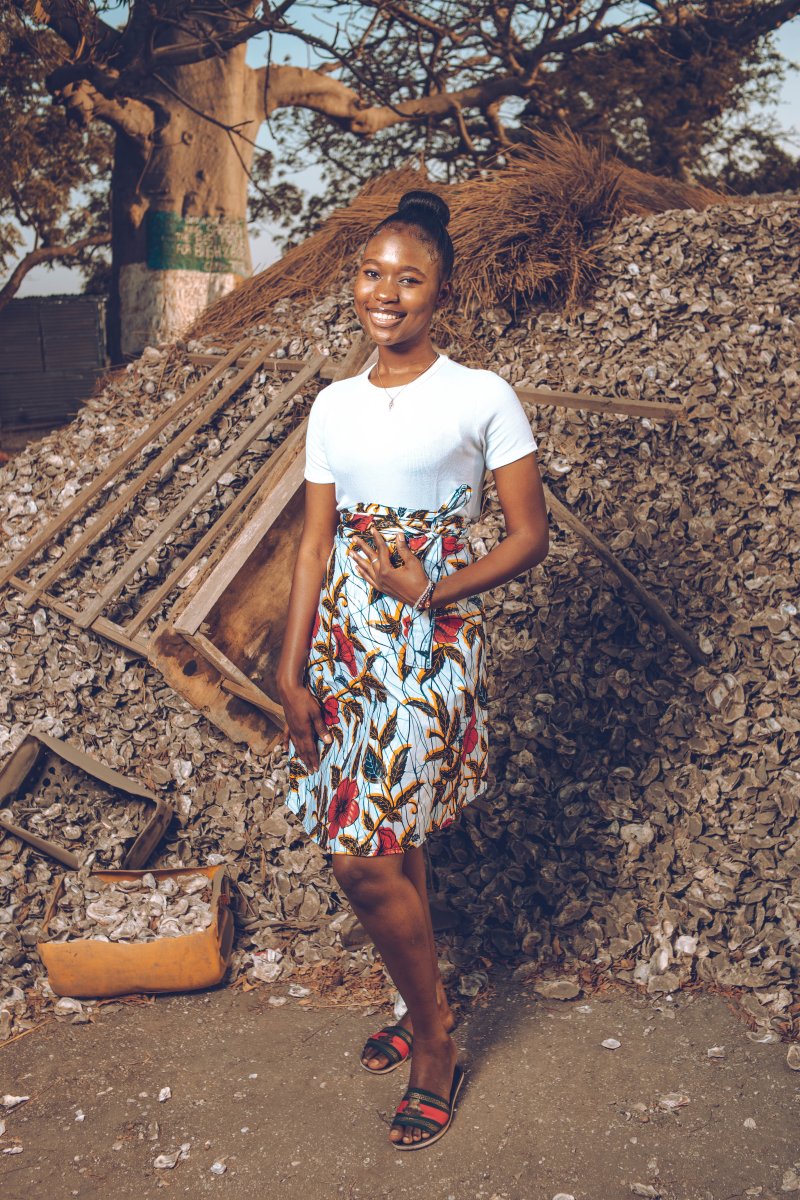 African Skirt In Red Flower - The Continent Clothing