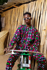 African Suit In Electric Pink Samakaka - The Continent Clothing