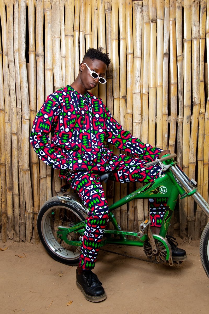 African Suit In Electric Pink Samakaka - The Continent Clothing