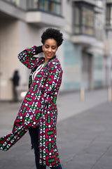 African Summer Coat in Electric Pink - The Continent Clothing