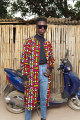 African Summer Coat in Electric Red - The Continent Clothing