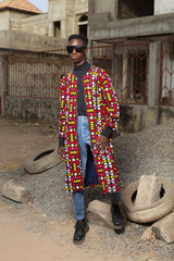 African Summer Coat in Electric Red - The Continent Clothing