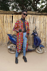 African Summer Coat in Electric Red - The Continent Clothing