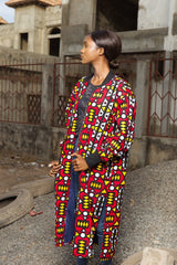 African Summer Coat in Electric Red - The Continent Clothing