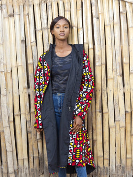 African Summer Coat In Electric Red