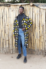 African Summer Parka In Black & Yellow - The Continent Clothing