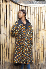 African Summer Parka In Earthy Mud Cloth - The Continent Clothing