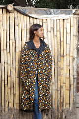 African Summer Parka In Earthy Mud Cloth - The Continent Clothing