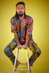 African T-Shirt in Wow Print - The Continent Clothing