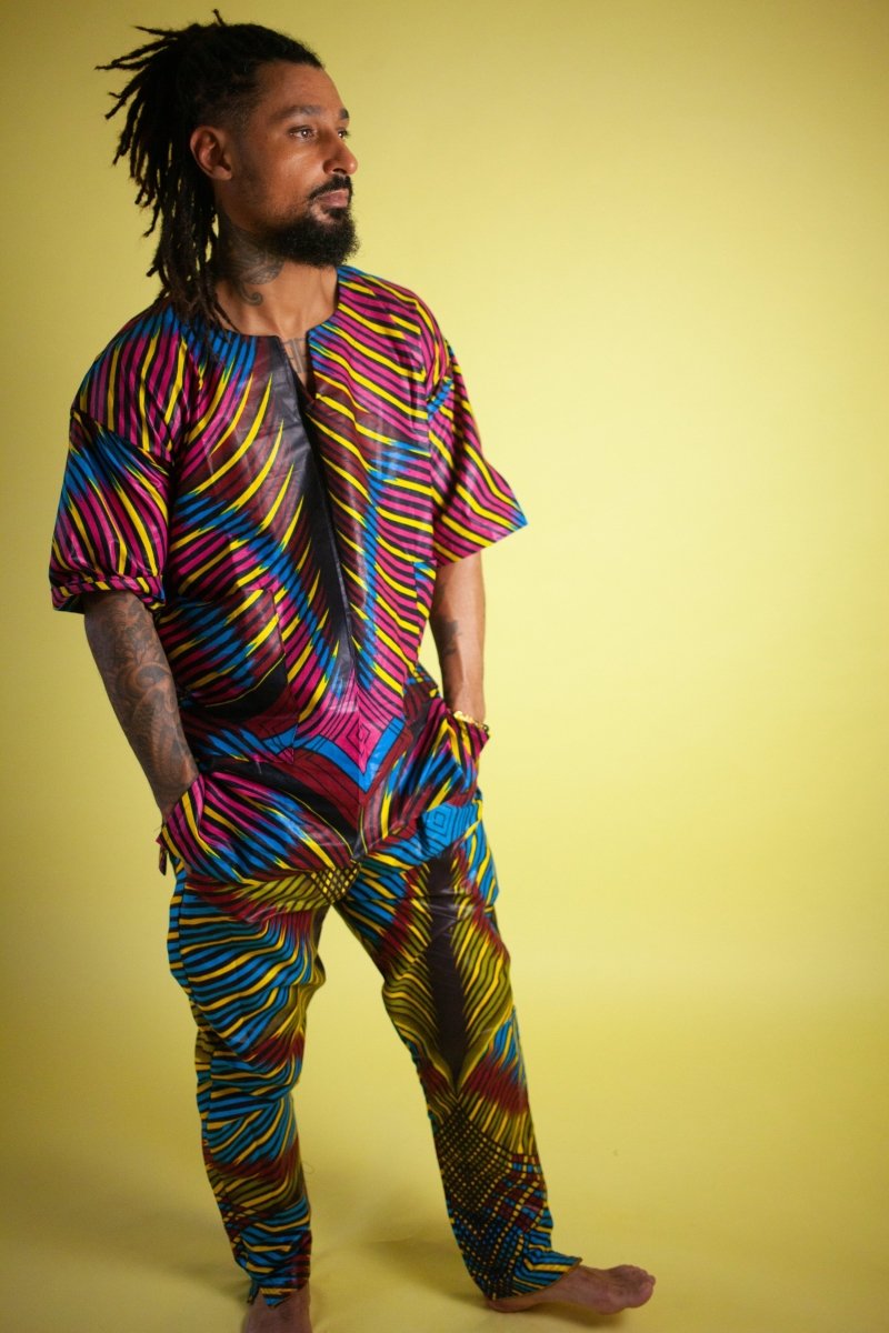 African T-Shirt in Wow Print - The Continent Clothing