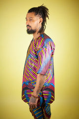 African T-Shirt in Wow Print - The Continent Clothing