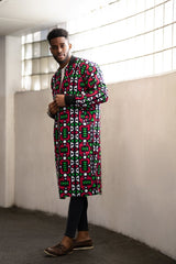 African Trench Coat in Electric Pink - The Continent Clothing