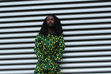 African Trench Coat in Green Ankara Print - Continent Clothing 