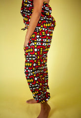 African Trousers In Electric Red - The Continent Clothing