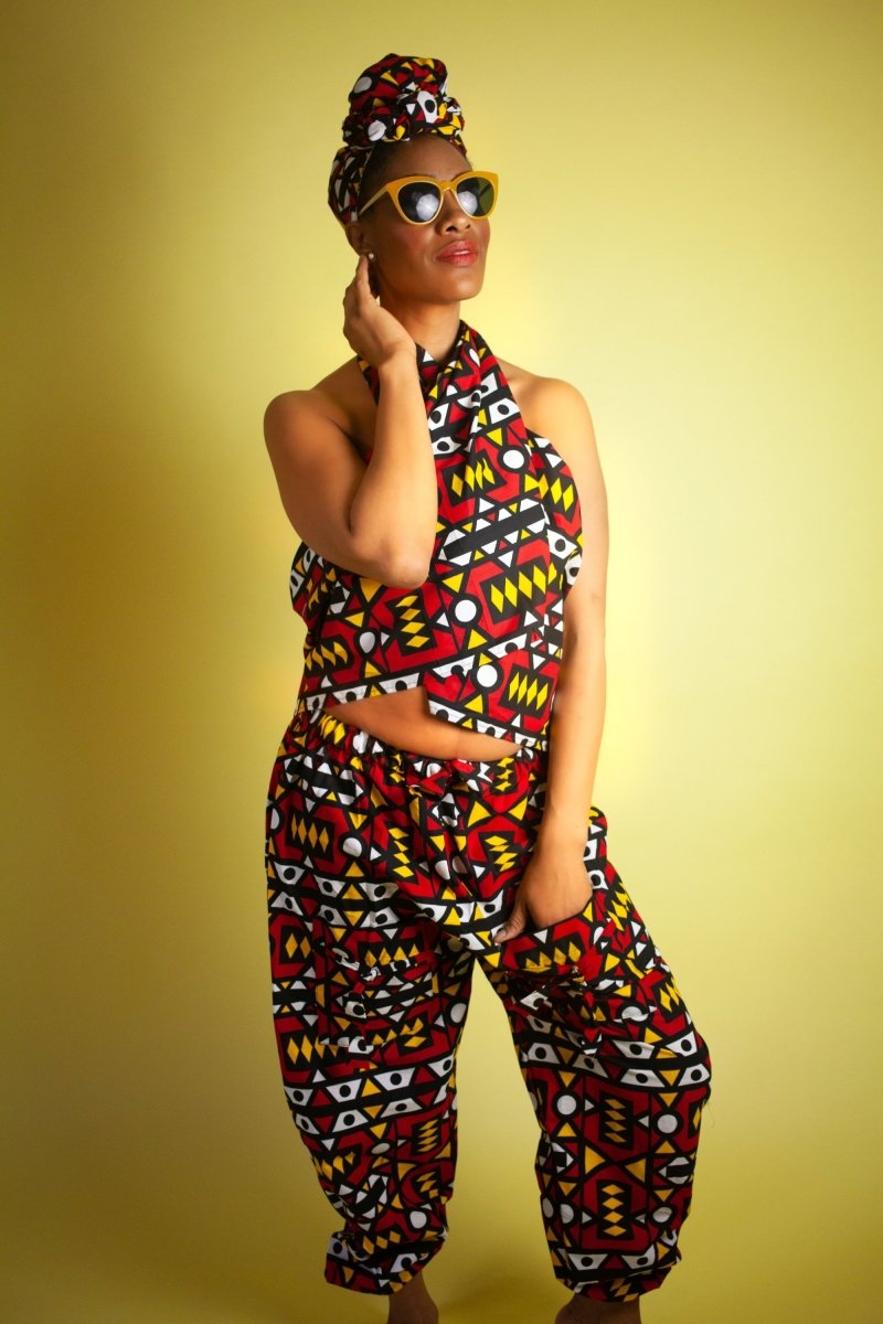 African Trousers In Electric Red - The Continent Clothing