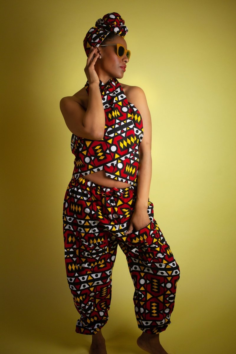 African Trousers In Electric Red - The Continent Clothing