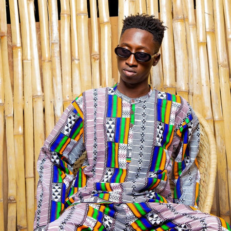 Pantaloni africani in incredibile Kente Stampa