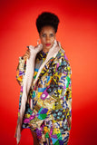 African Winter Coat In Crazy Patchwork - Continent Clothing 