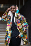 African Winter Coat in Patchwork - Continent Clothing 