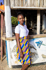 African Wrap Skirt In Amazing Kente - The Continent Clothing