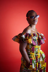Amazing Kente African Maxi Dress - Continent Clothing 