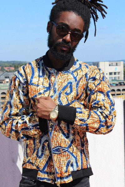 Aztec Jacket in Gold African Print / Summer jacket / Made in Africa ...