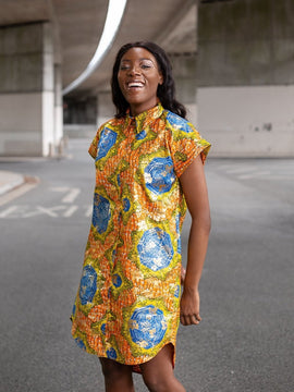 Schöne Gold afrikanischen Kleid