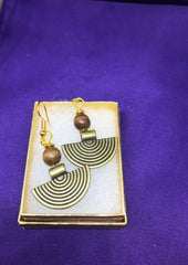 Brass Boho Earrings - Continent Clothing 