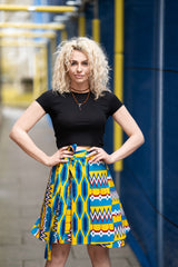 African Wrap Skirt In Amazing Kente - Continent Clothing 