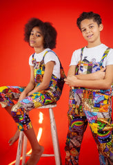 Children's Patchwork Dungarees - Continent Clothing 
