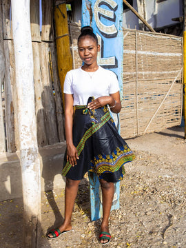 Dashiki Skirt In Black