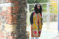 Dashiki Winter Trench Coat In Brown - Continent Clothing 