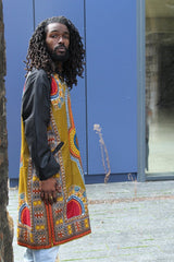 Dashiki Winter Trench Coat In Brown - Continent Clothing 