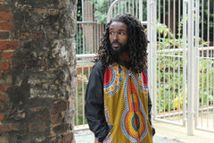 Dashiki Winter Trench Coat In Brown - Continent Clothing 
