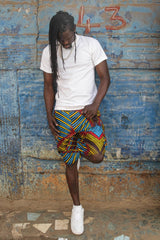 African Board Shorts In Wow Print - Continent Clothing 