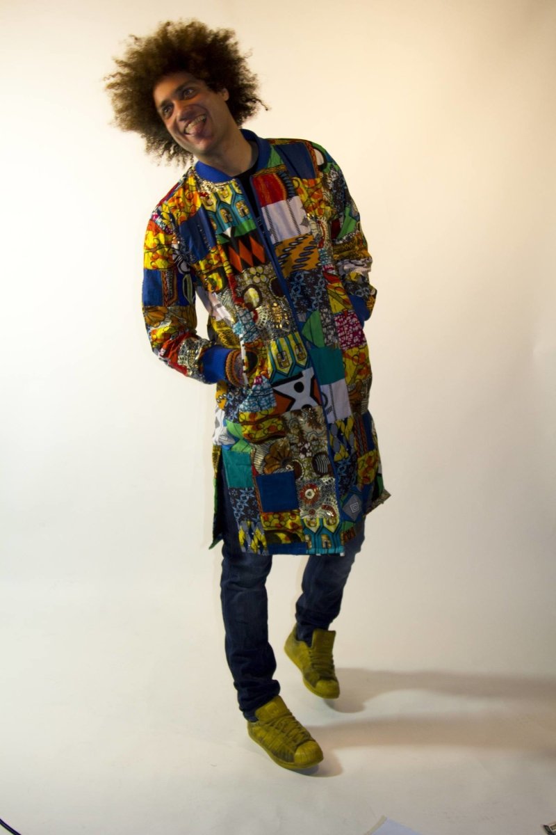 Festival Coat in Patchwork African Print - Continent Clothing 