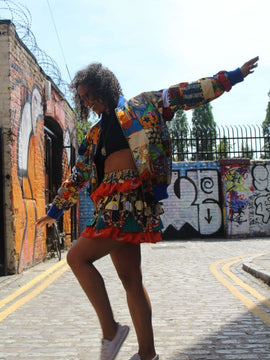 Chaqueta Festival - Chaqueta Patchwork Bomber