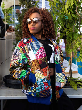 Chaqueta Festival - Chaqueta Patchwork Bomber