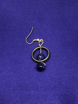 Edelstein Ohrringe mit Obsidian