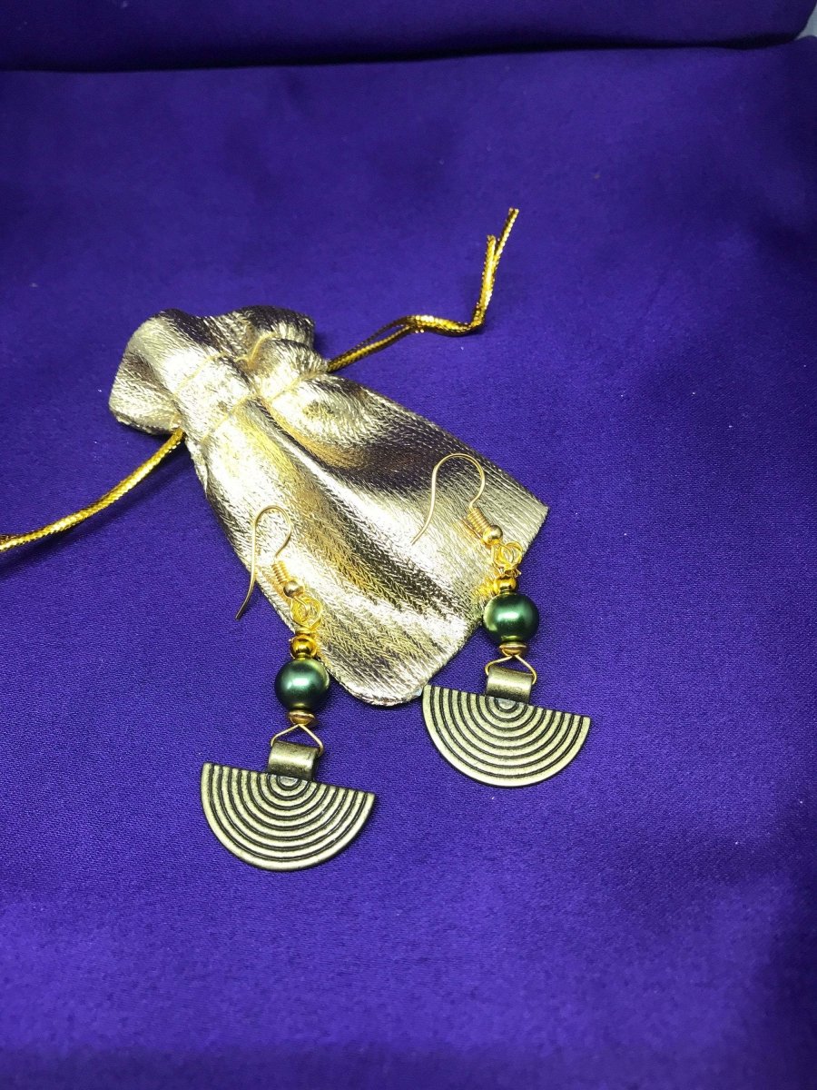 Gypsy Earrings in Brass - Continent Clothing 