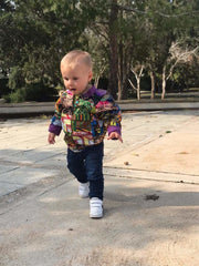 Handmade Childrens Patchwork Bomber Jacket - Continent Clothing 