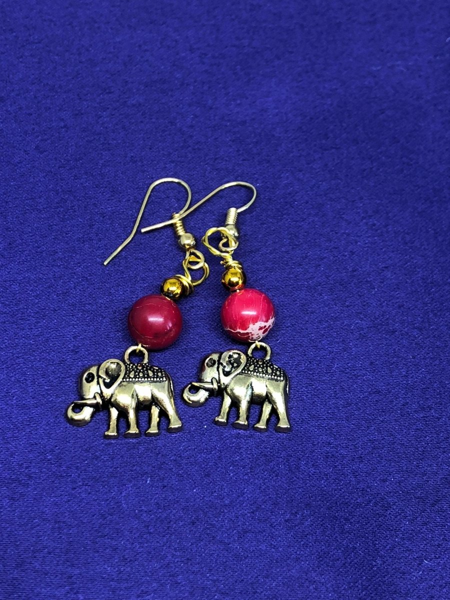 Lucky Elephant Earrings Animal Lover - Continent Clothing 