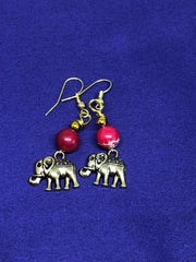 Lucky Elephant Earrings Animal Lover - Continent Clothing 